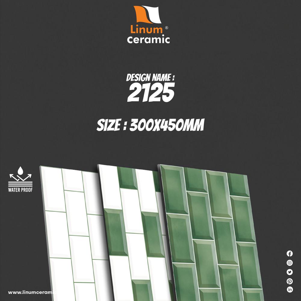 600x1200 MM James Green Glossy Finish TIle
