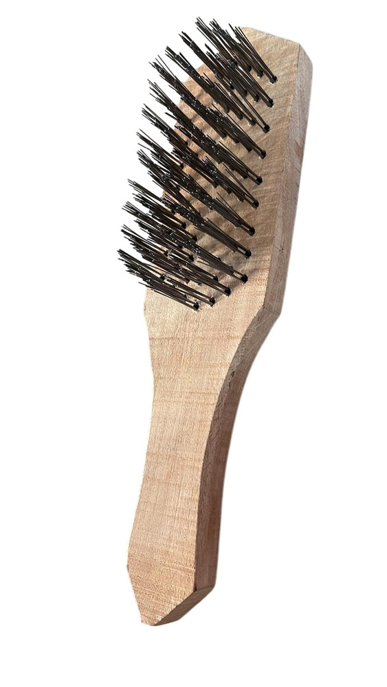 Wooden Wire Brush - Bristle Color: Black