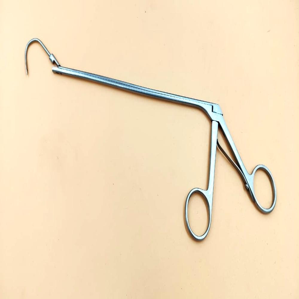 Miya Hook - Stainless Steel, Standard Size, Silver | Ergonomic Handle, Hooked Tip for Precision Suture Placement in Gynecological Surgery
