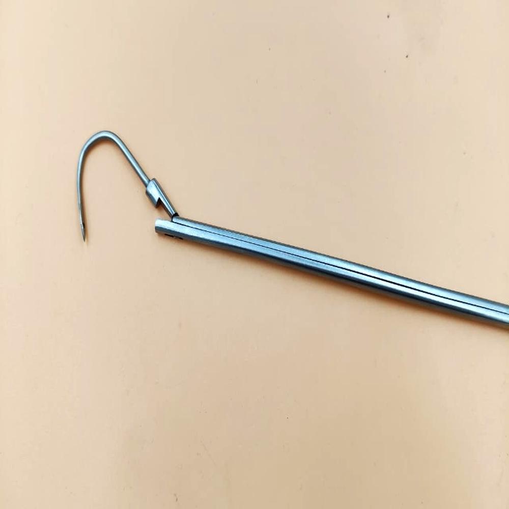 Miya Hook - Stainless Steel, Standard Size, Silver | Ergonomic Handle, Hooked Tip For Precision Suture Placement In Gynecological Surgery