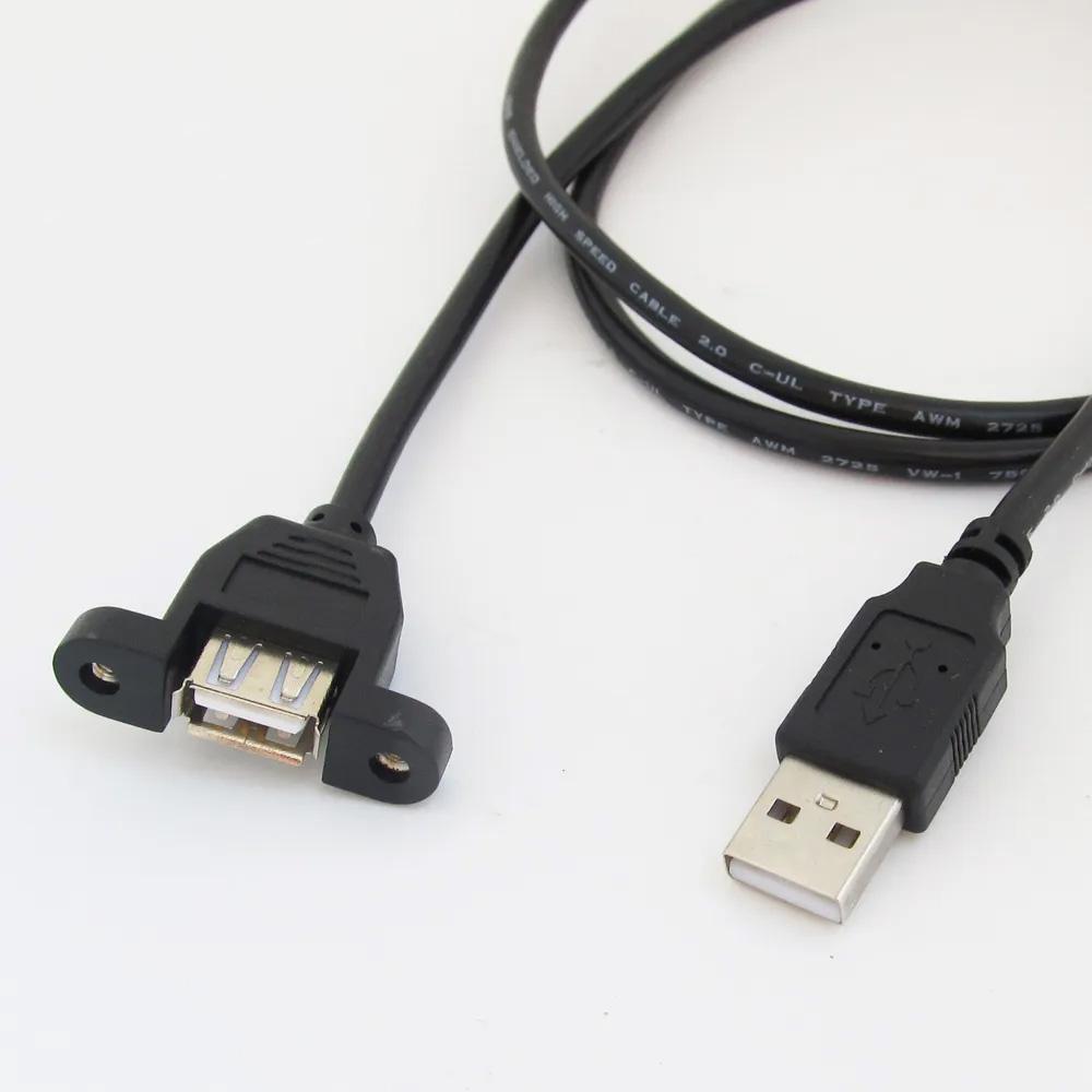 USB Female Panel Mount to Male USB Cable