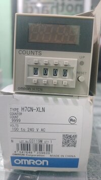 Omron Digital Counter 100-240vac, H7cx-xln - Plastic/electronic Components, 48x48x58mm, Black/grey | Ip66 Front Panel, 7-segment Lcd, Pnp/npn Inputs, Relay Output, 0.001s Min Setting Time
