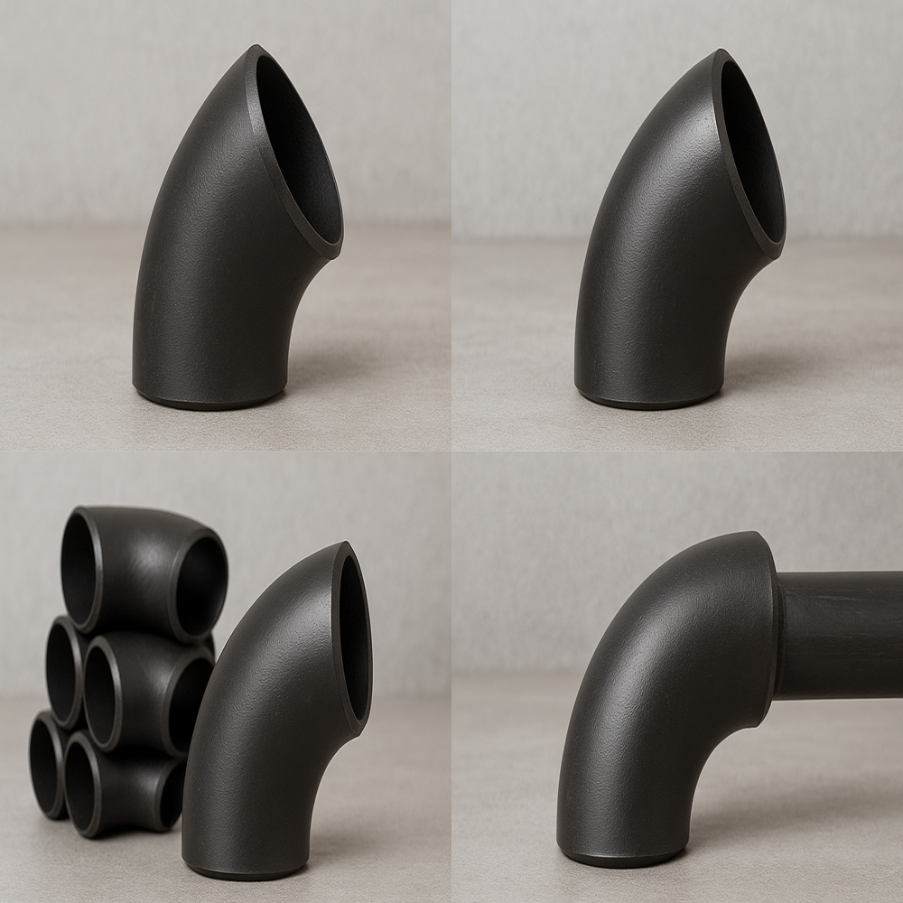 Ms Erw B Class 45  Short Radius Elbow - Color: Black