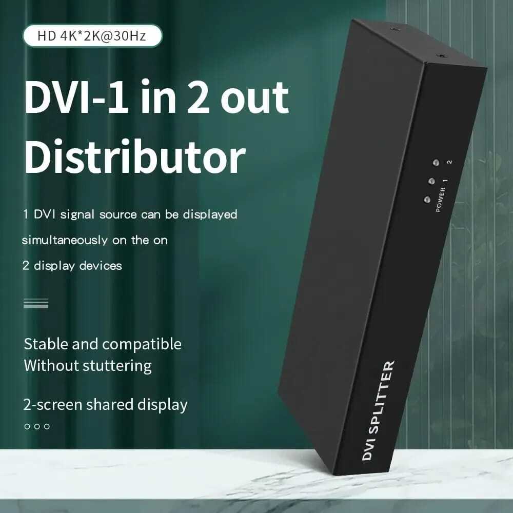 Dvi 1 In 2 Out Distributor Signal Splitters - Application: Industrial