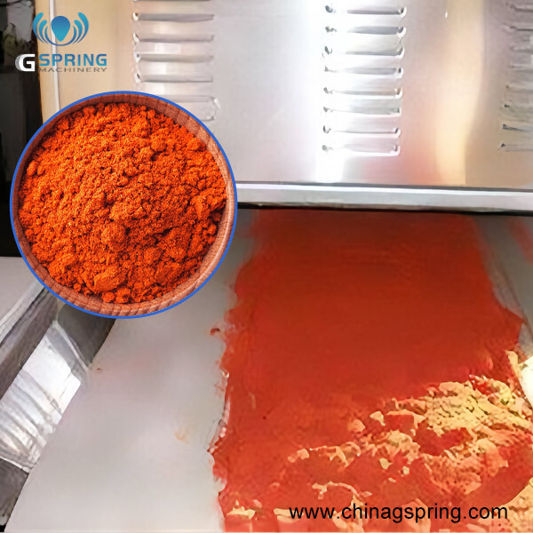 Industrial Continuous Microwave Condiment /Spices Dryer - Color: Silver