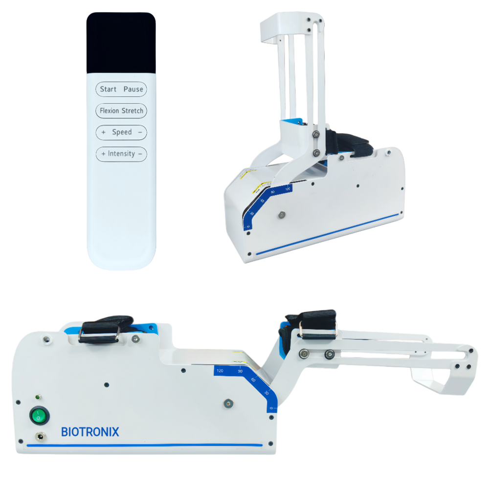 Electric Continuous Passive Motion Elbow Device for Joint Recovery