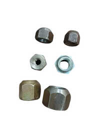 2 Inch Taper Nut - Color: Silver