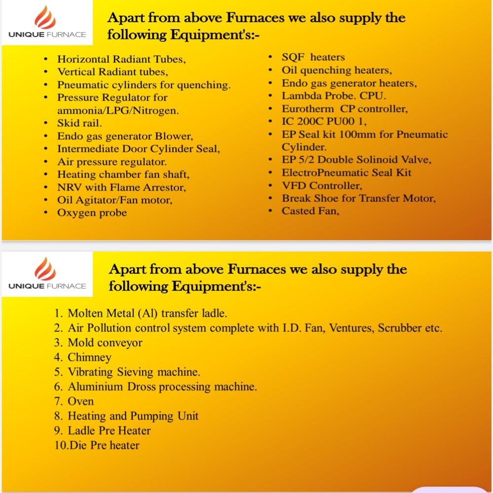 Heat Treatment Furnace Spares