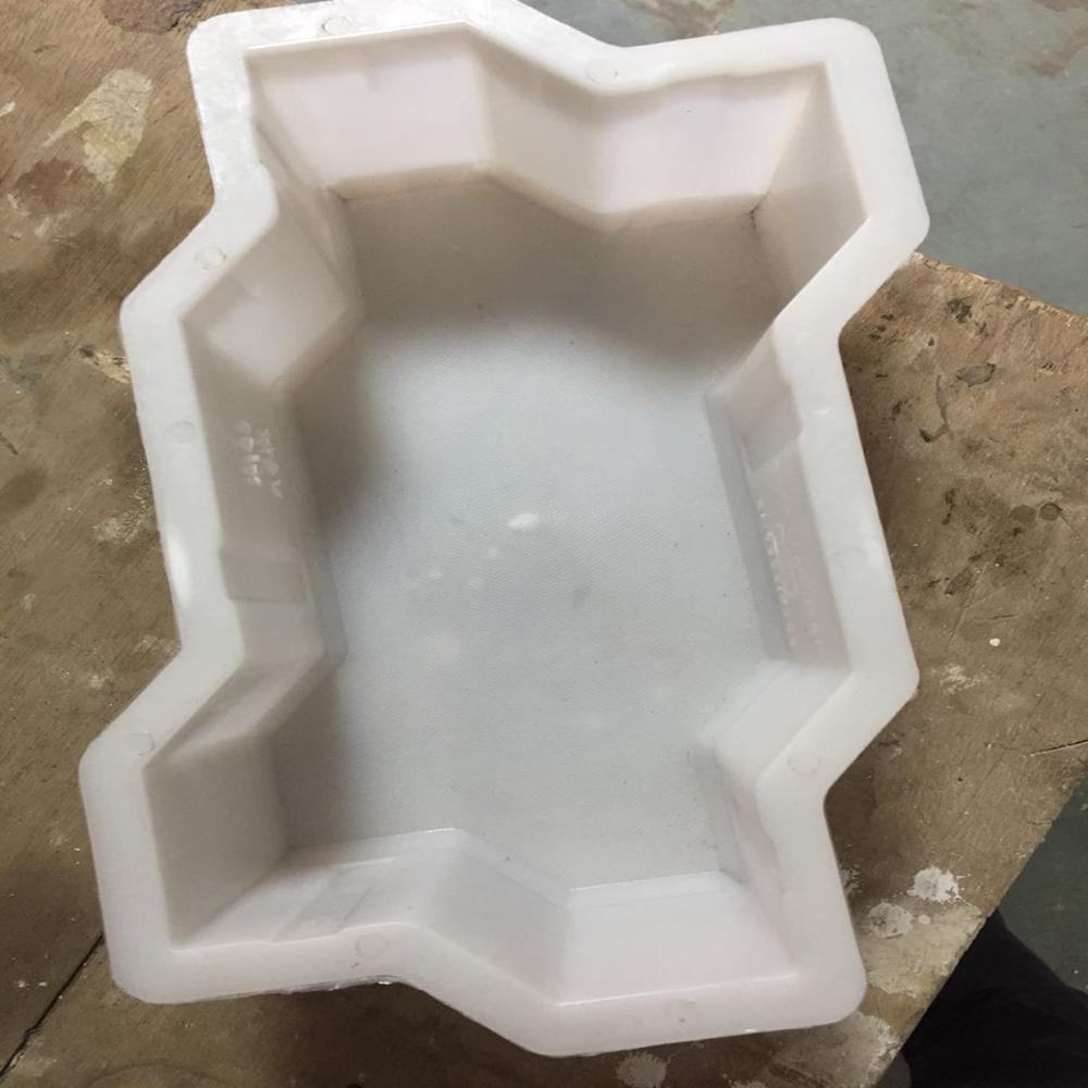 Zig Zag Paver Moulds - Color: White