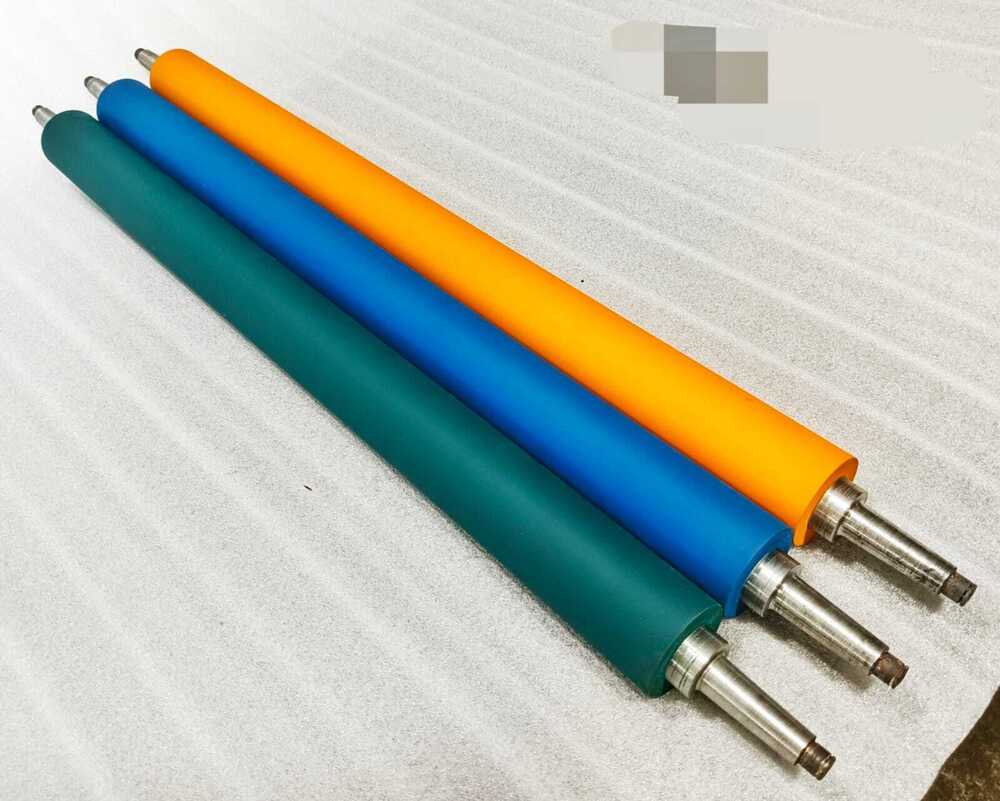 Thermal Lamination Rubber Roller - Attributes: Coated