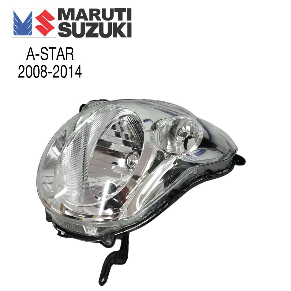 K D Headlight Assembly For Maruti A-star 2008-2014 Halogen - Body Material: Plastic & Glass