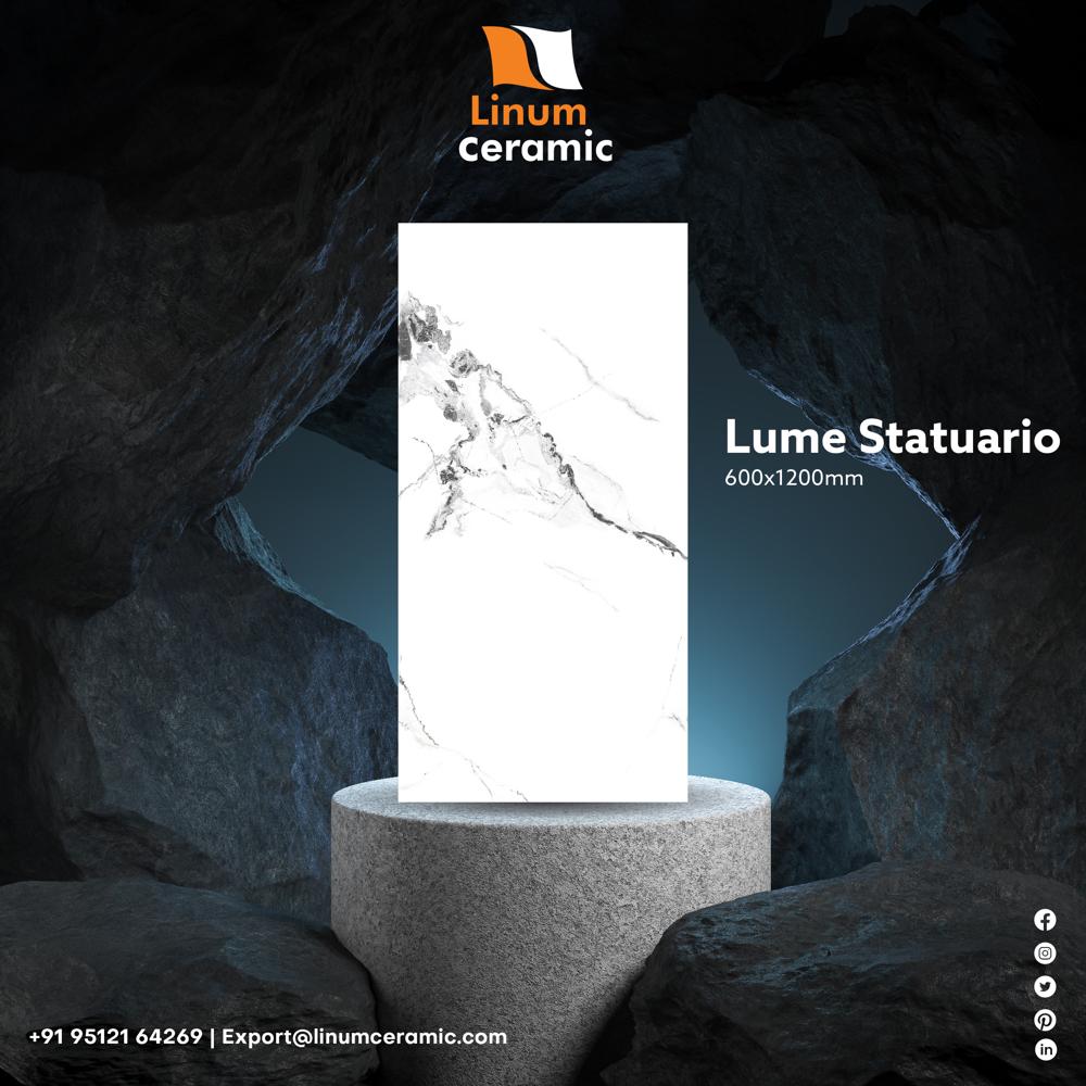 600x1200 Mm Statuario Listone Tile - Feature: Non-slip