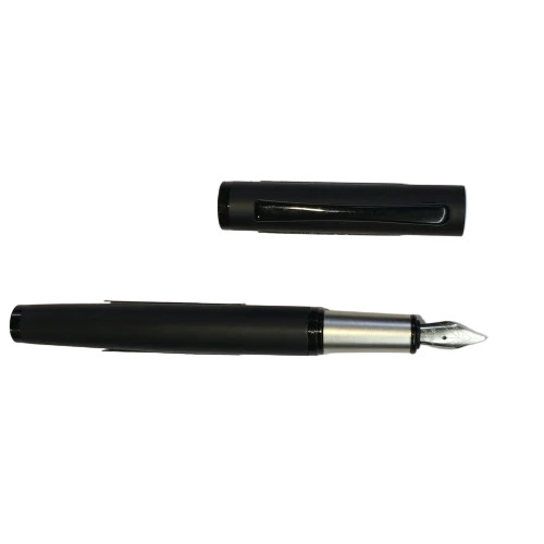 0.9mm Bd2 Stainless Steel Black Fountain Pen
