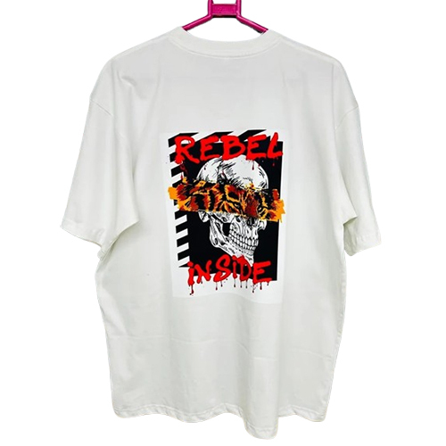 Round Neck Men T-Shirt - Color: White