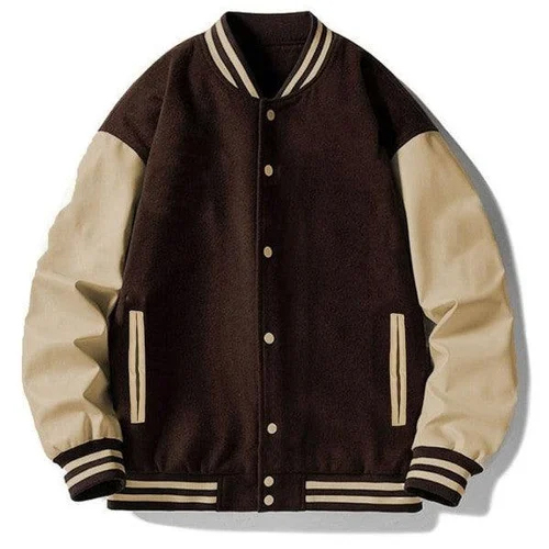 Woolen Varsity Jacket - Color: Multicolour