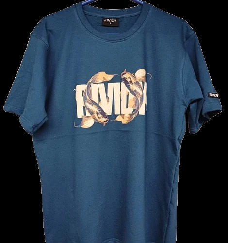Customizable Round Neck Cotton T-Shirt - Color: Multiple