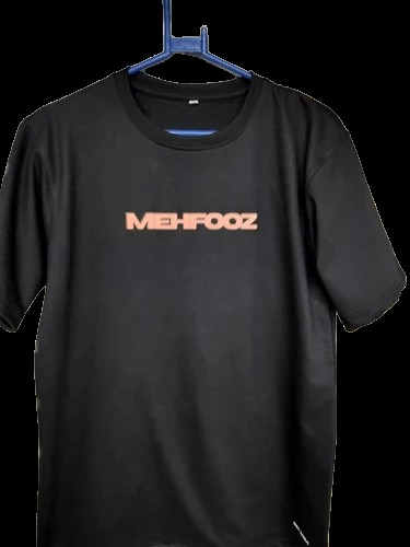 Customizable Round Neck Cotton T-Shirt