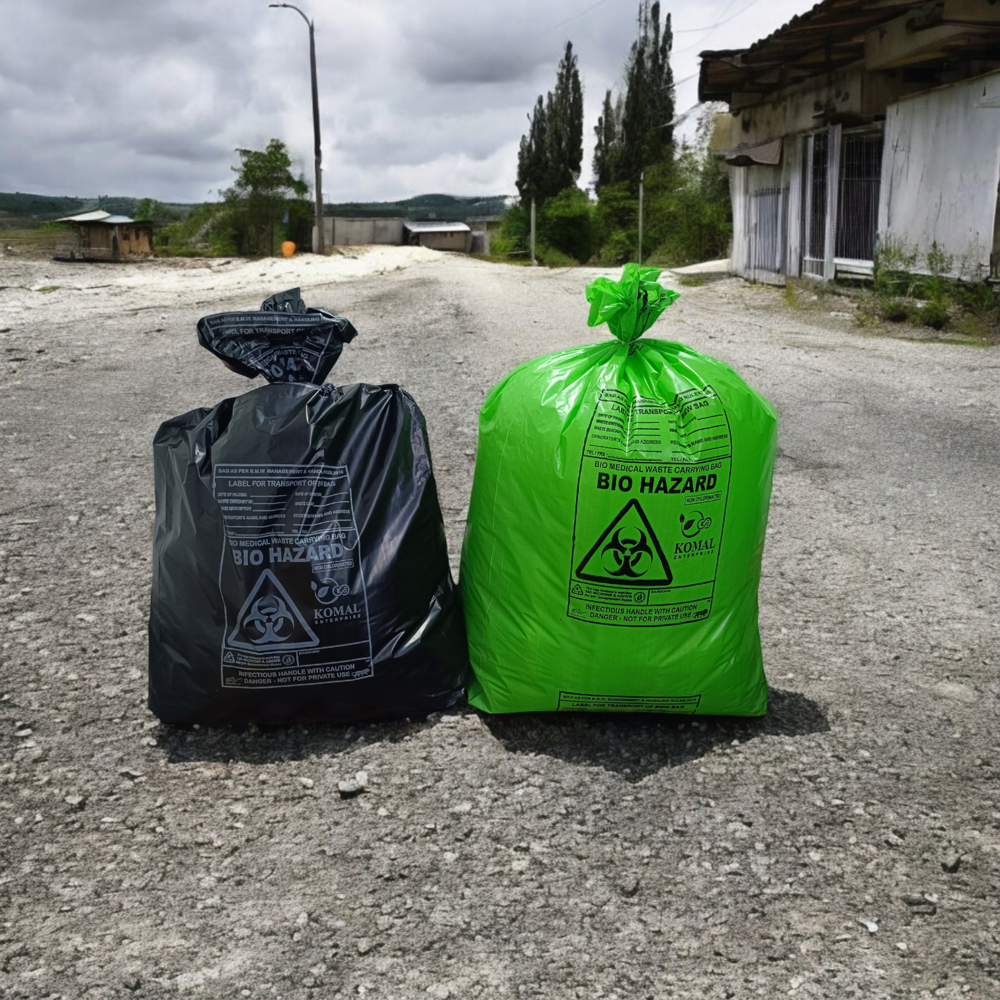 Compostable Bio Hazard Garbage Bag - Color: Different Available