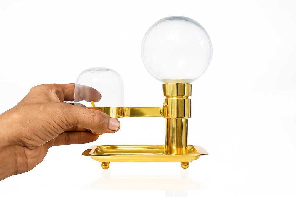 Oil Akhand Diya 500ml Brass Diya for Long-Lasting Pooja