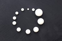 Rubber Ball For Vibro Sifter And Plan Sifter - Color: White