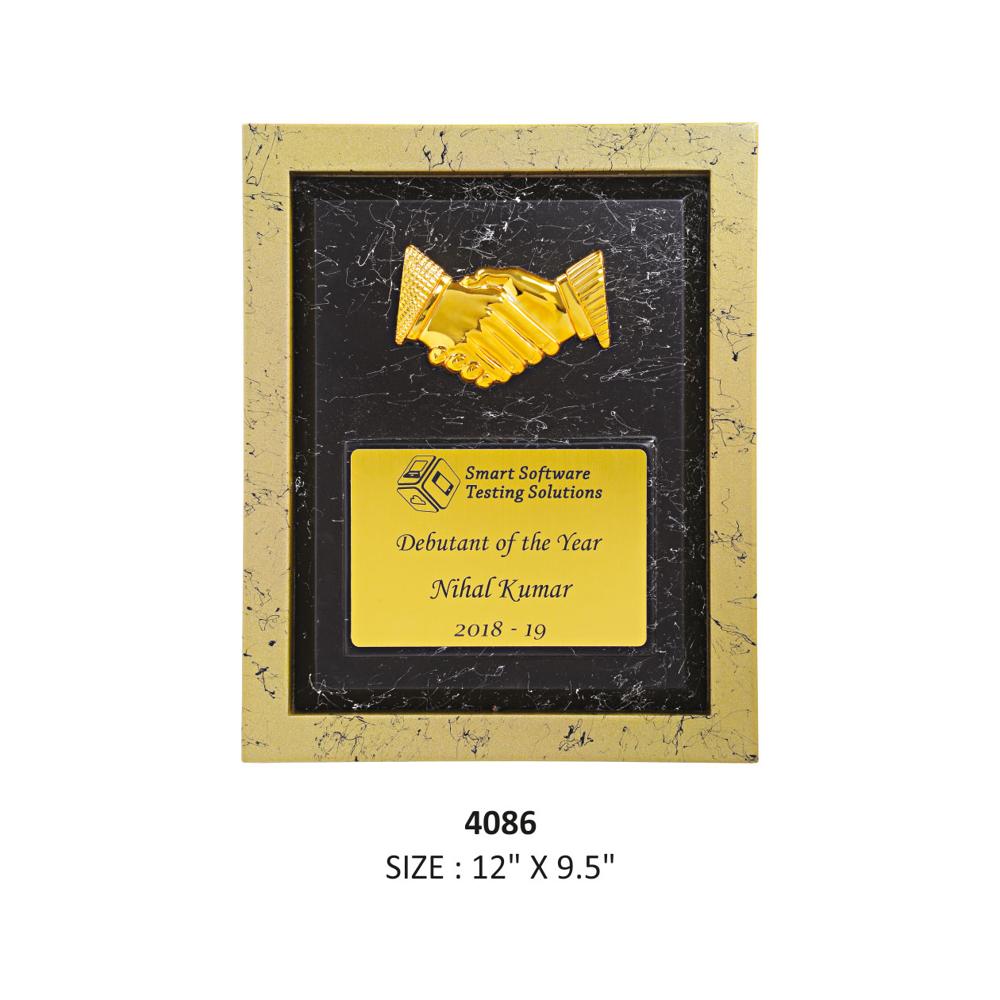 Fiber Frame With Golden Border