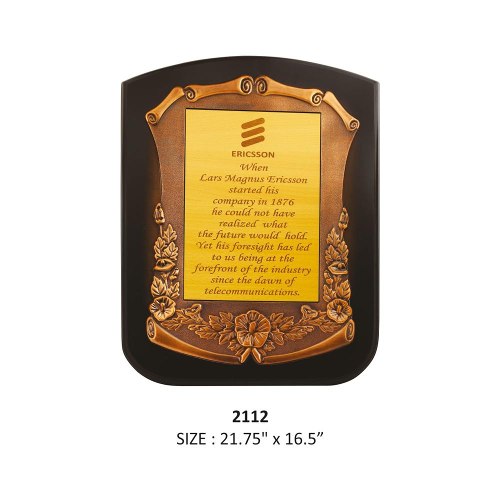 Fiber Frame With Golden Border - Finishing: Glossy