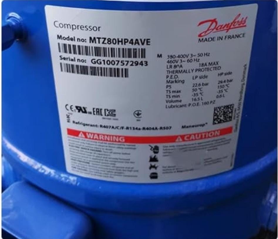 MTZ80HP4AVE Danfoss Compressor