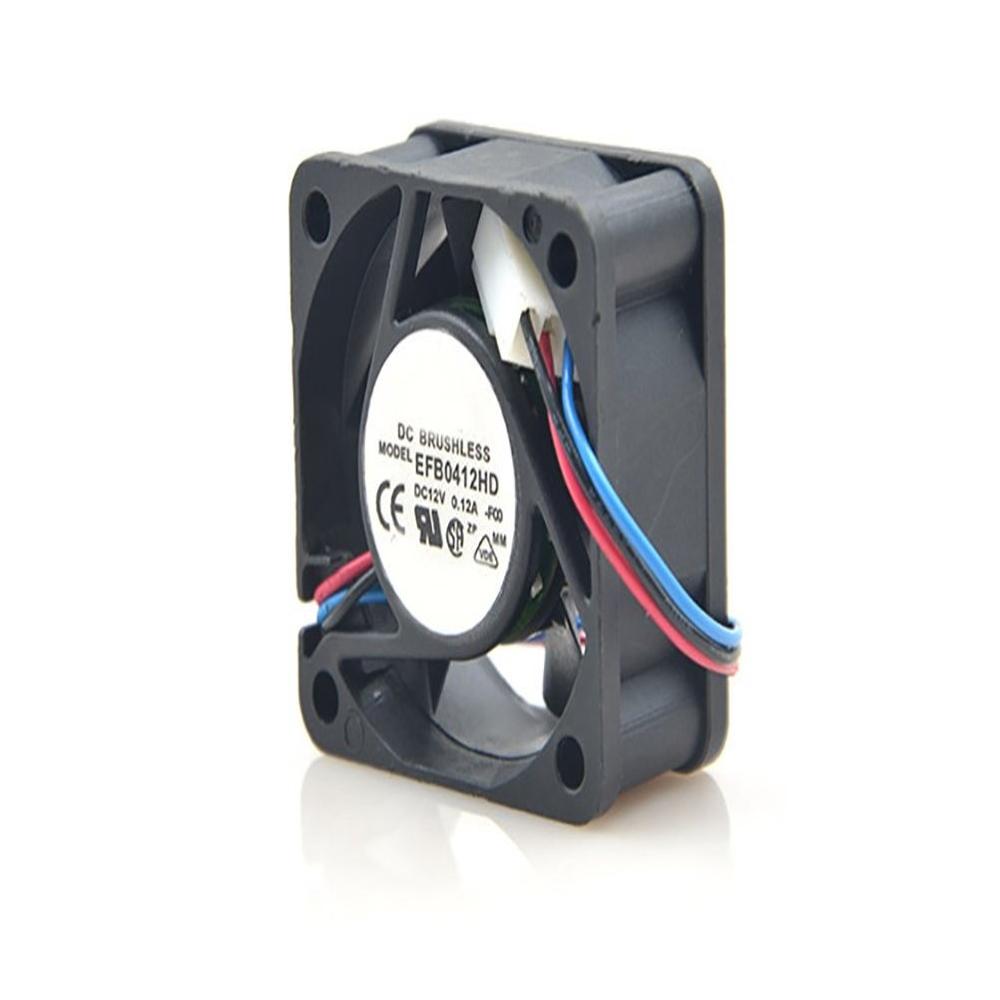DELTA EFB0412HD Brushless Fan 12V DC 0.12A 3 Wire Connector 4020mm Industrial Axial Cooling Fan