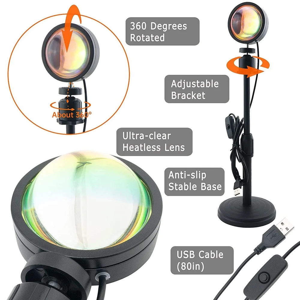Sunset Lamp Stand With Remote