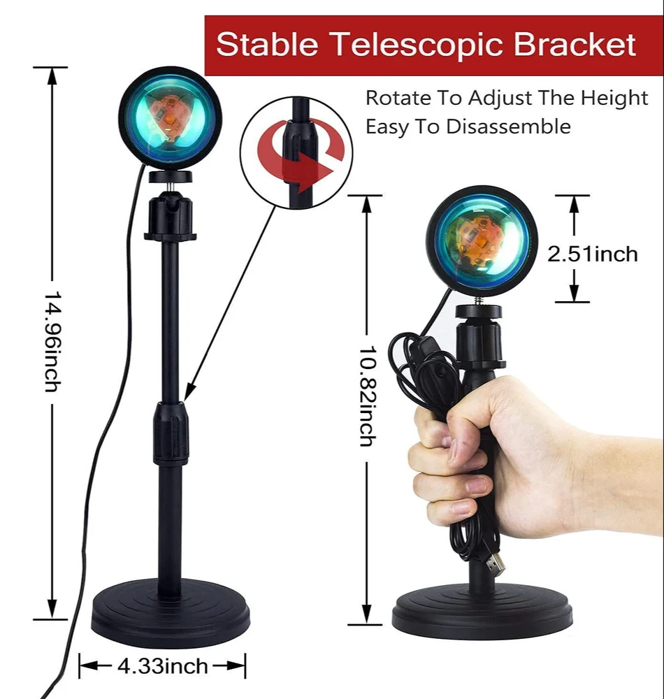 Sunset Lamp Stand With Remote