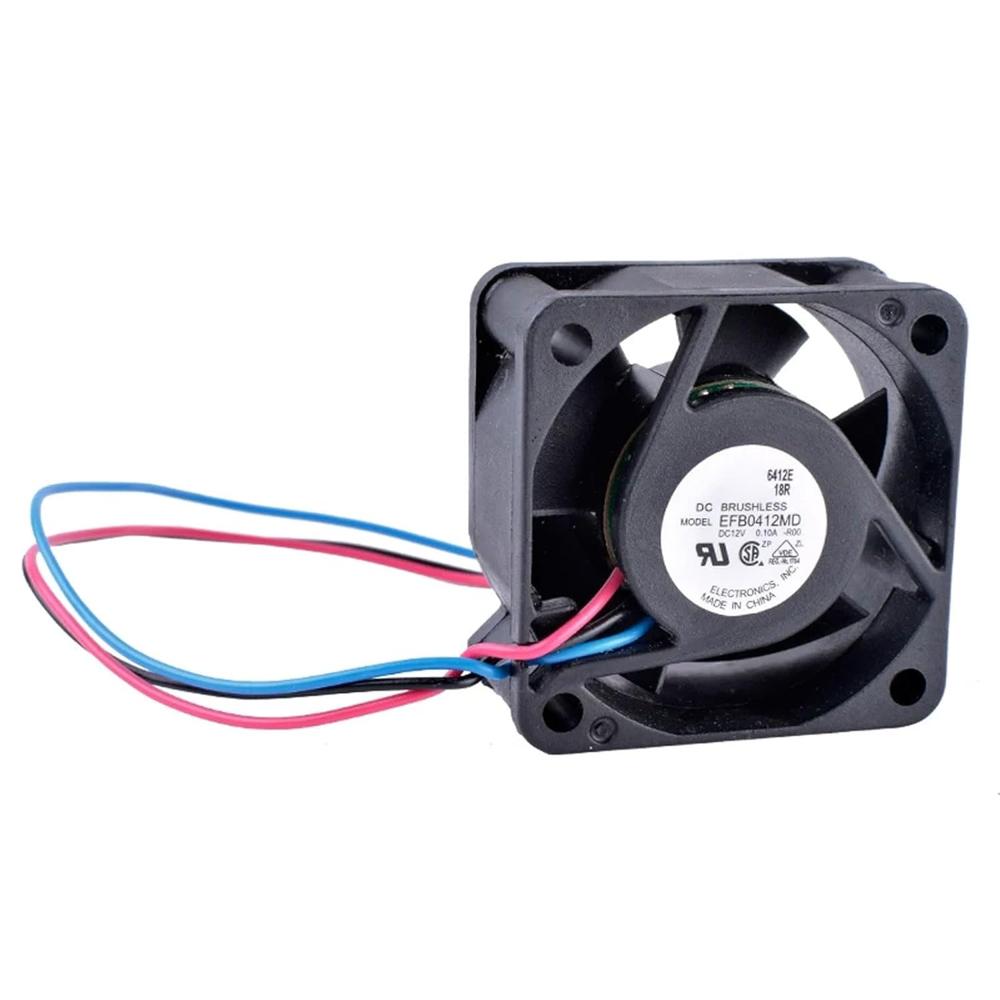 DELTA EFB0412MD 4cm 12V DC 0.10A 4020mm Industrial Dual Ball PLASTIC Axial Cooling Fan