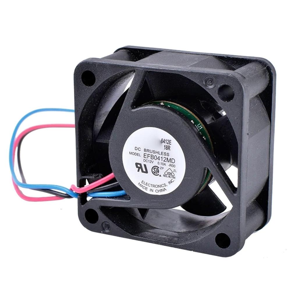 DELTA EFB0412MD 4cm 12V DC 0.10A 4020mm Industrial Dual Ball PLASTIC Axial Cooling Fan