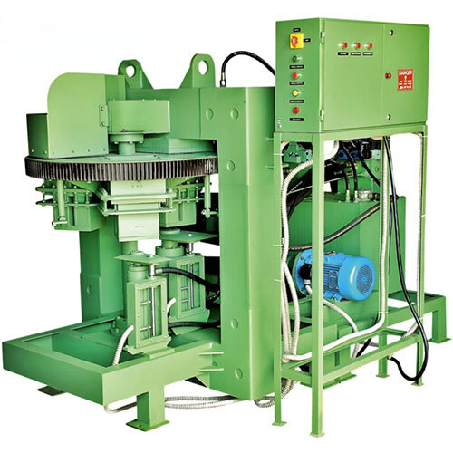 Cement Bricks Making Machine - Color: Green Paint Coated