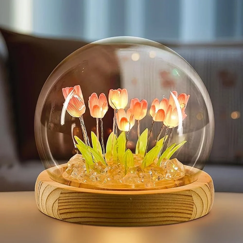 Tulip Night Light Led Decorations Lamp