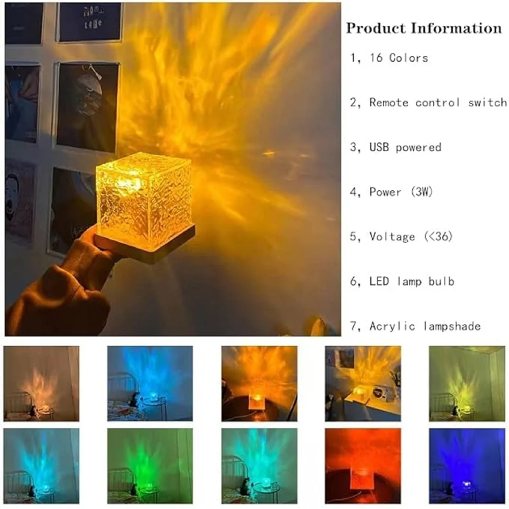 Ocean Wave Projector Night Lamp