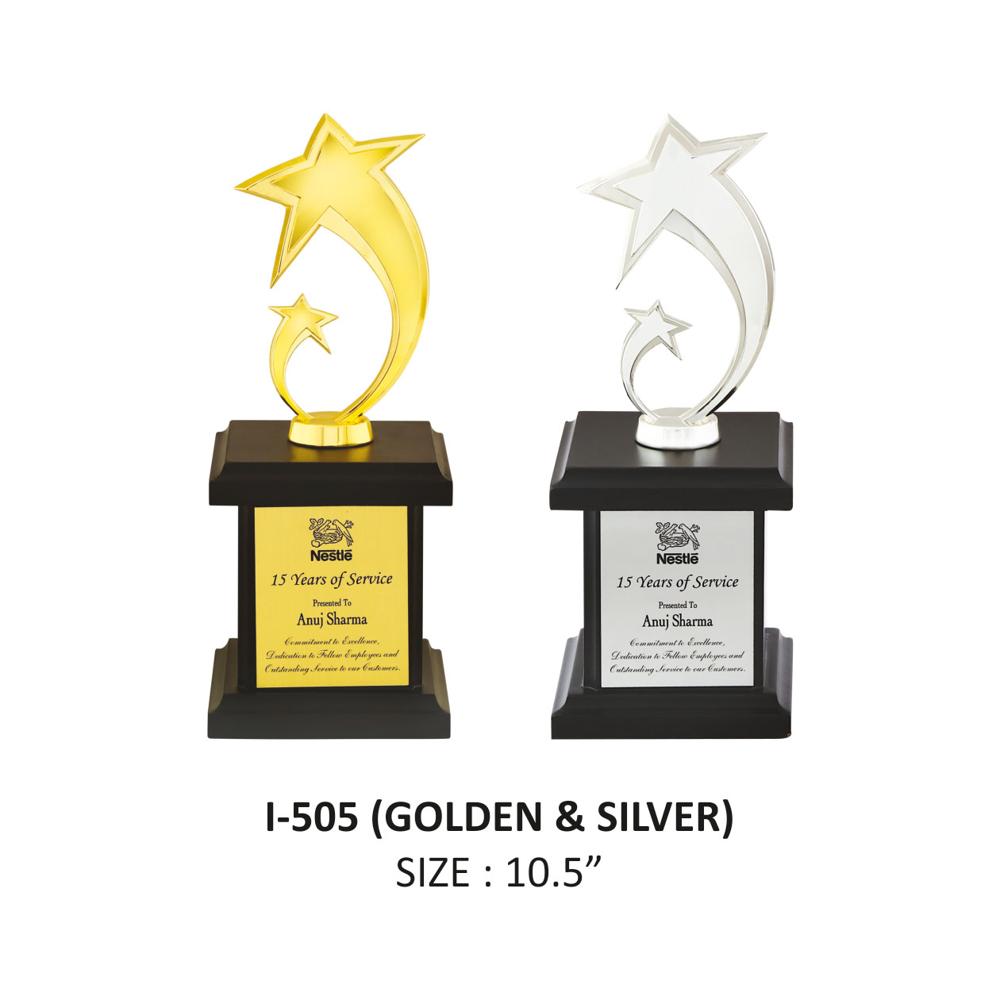 Metal Star Trophy - Finishing: Glossy