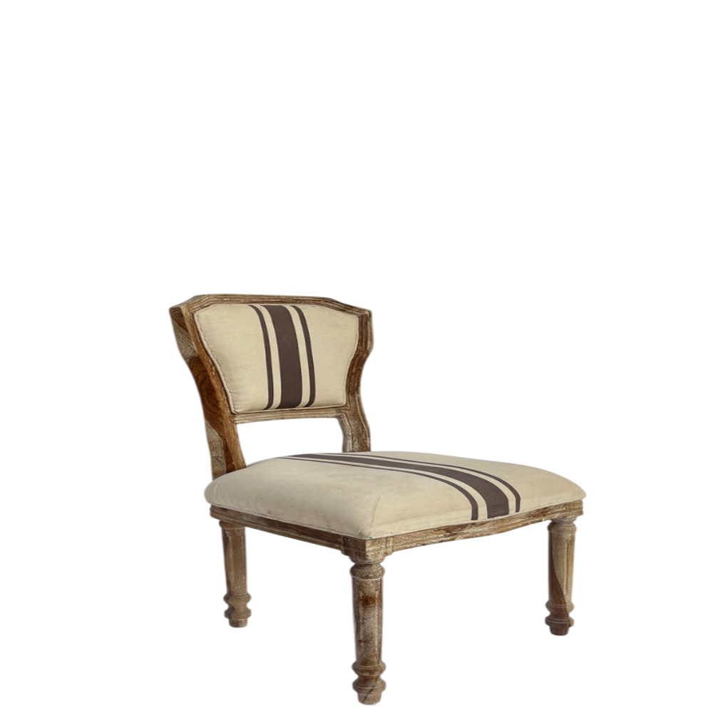 Rustic Wooden Wave Chair