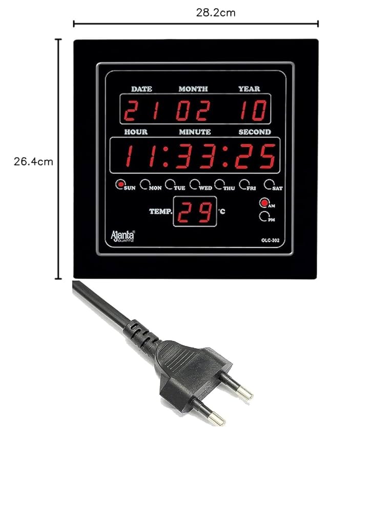 Ajanta Digital Wall Clock Olc 302 - Features: Good Quality
