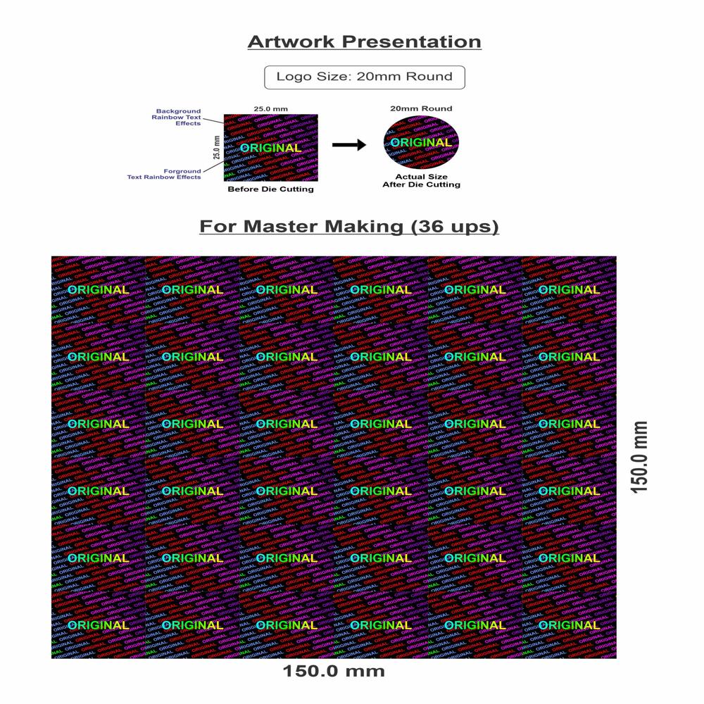 Tamper hologram labels