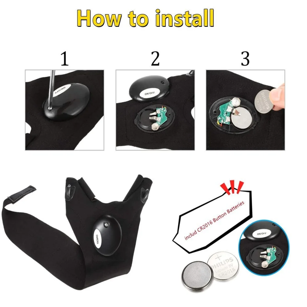 Led Flashlight Gloves