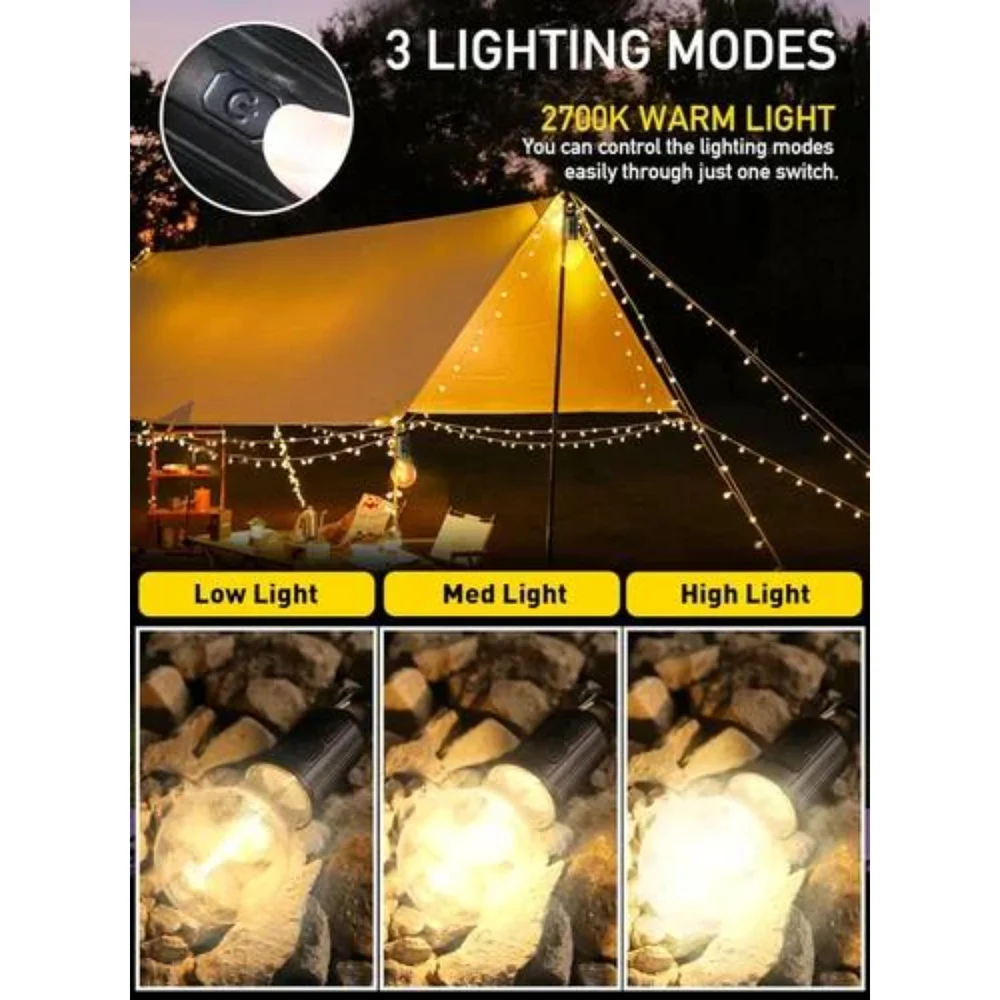 Rechargeable Unbreakable Hanging Clip Bulb