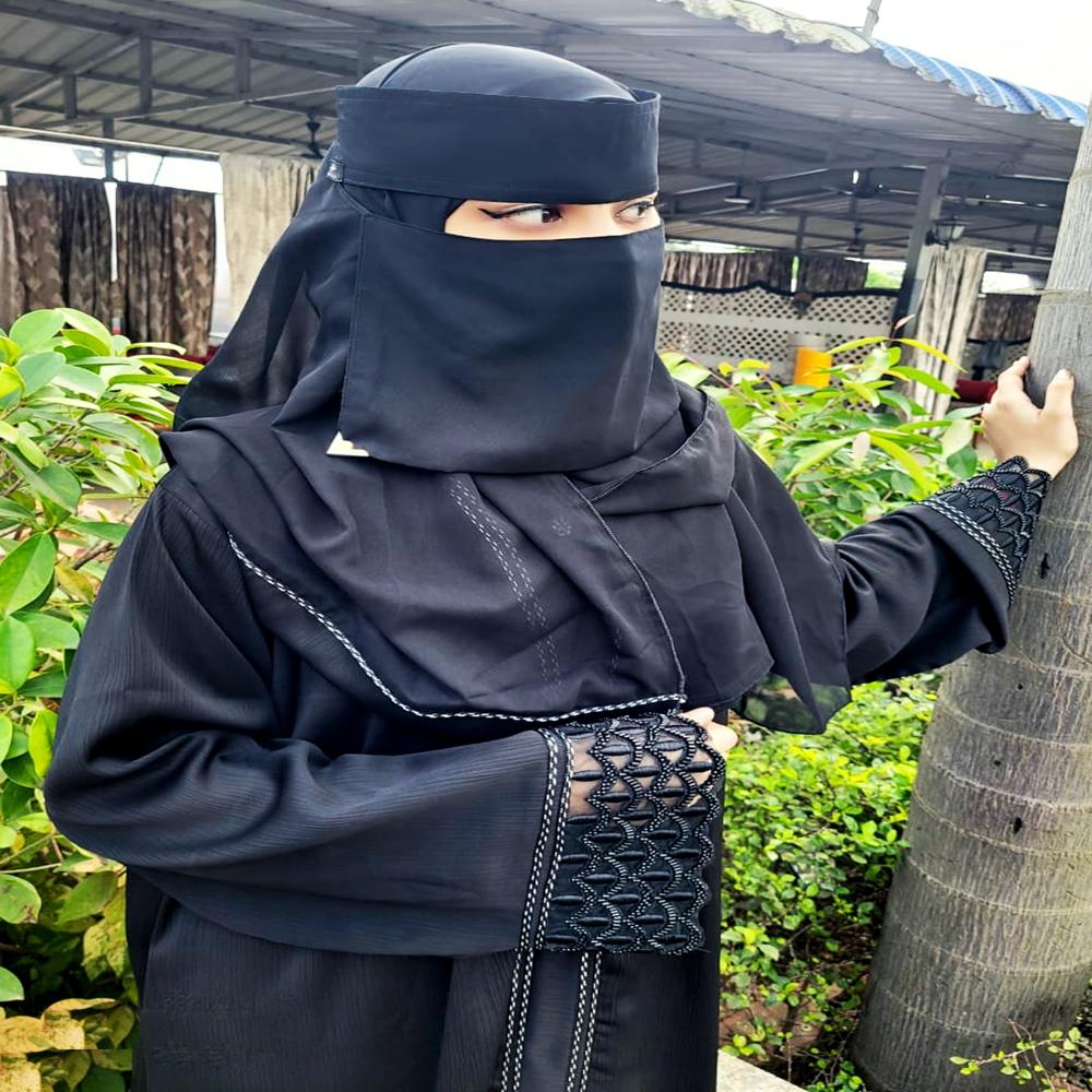 Black Abaya Handwork Burqa For Women Modest Wear Stylish Dubai Abaya