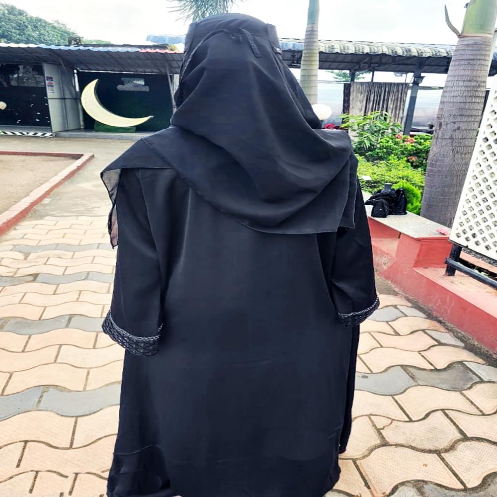 Black Abaya Handwork Burqa For Women Modest Wear Stylish Dubai Abaya
