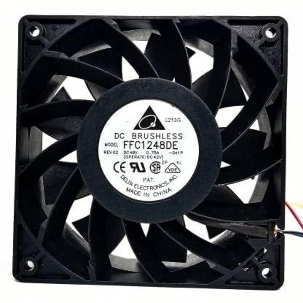 Delta FFC1248DE Axial Fan 48V DC 0.75A DC Brushless Air Cooling Fan 3600 RPM 12038mm 4-Wire