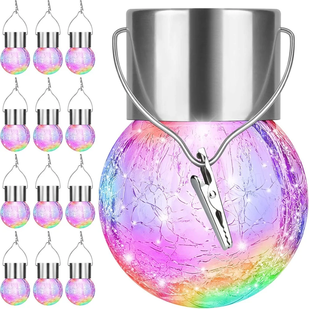 Solar Crack Glass Hanging Light