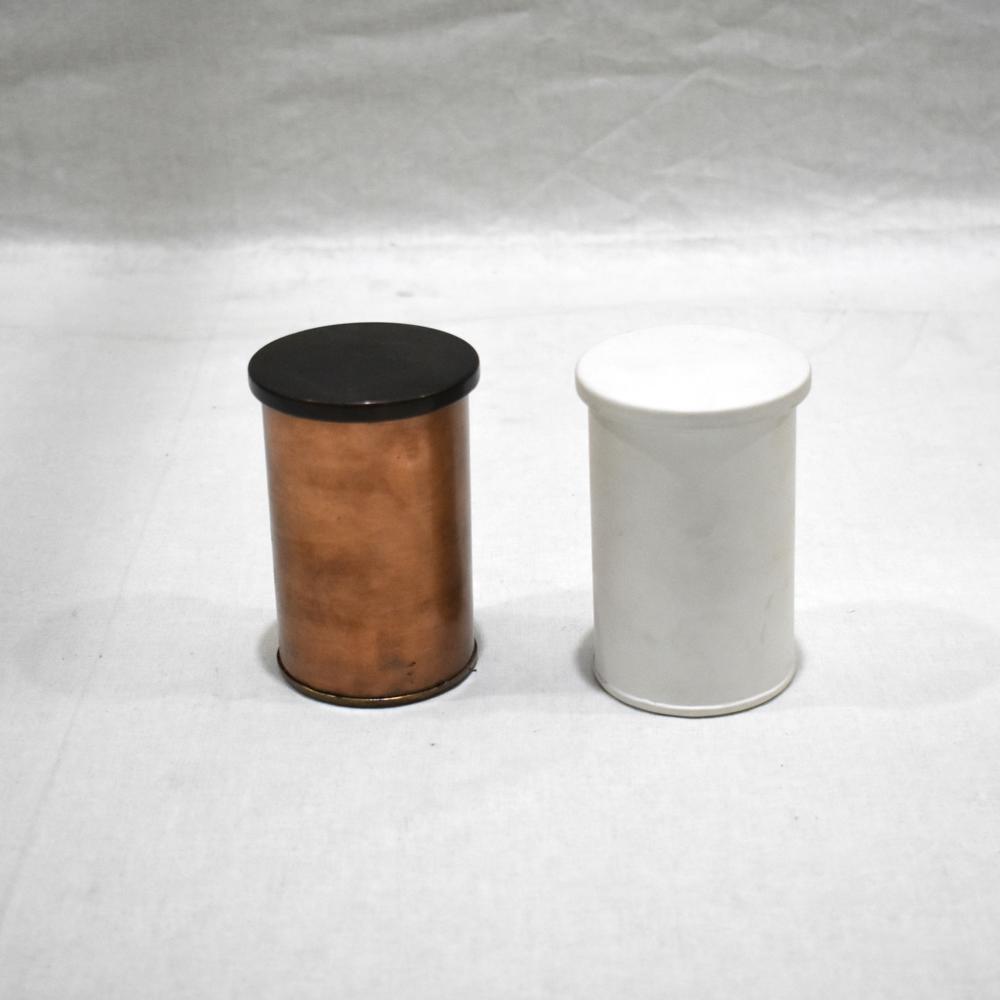 Candle Jar Metal Candle Jar Copper Candle Jar Candle Holder Decorative Jar - Color: As Shown