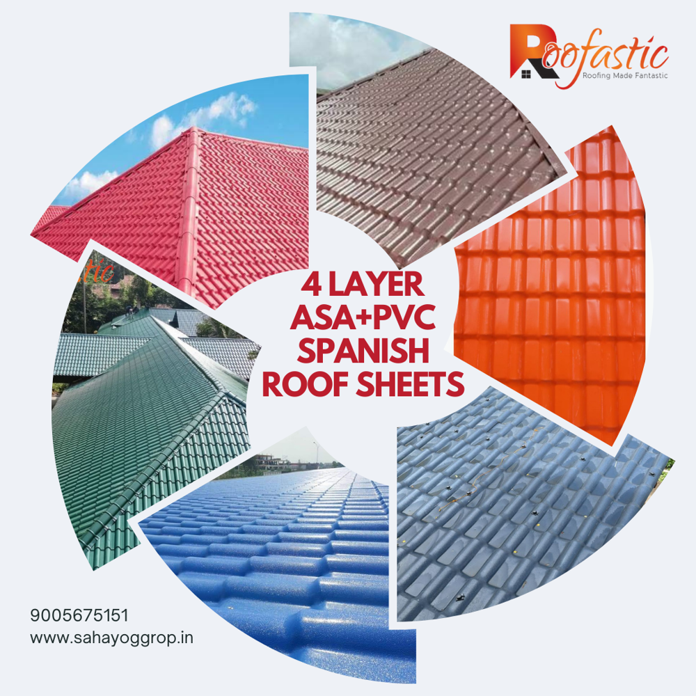 Roofastic 4 Layer ASA+PVC Spanish Roof Sheet