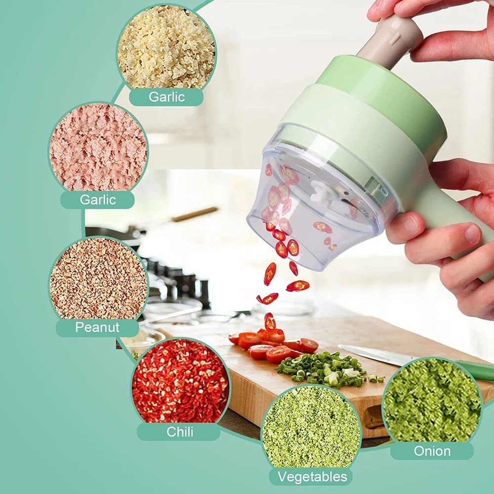 Handheld Electric Vegetable Cutter Set