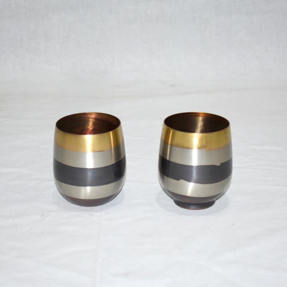 Customized Stainless Steel Multi Design Glass Metal Candle Jar Export Quality - Finish: Copper Polished