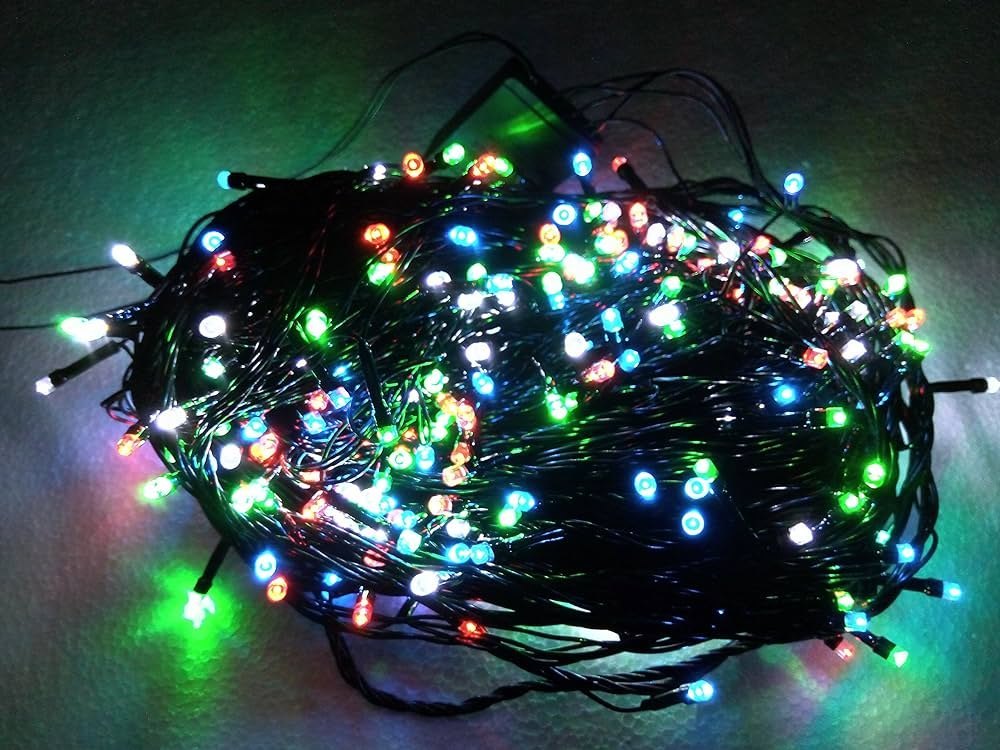 Multi Coloured Rice Light Diwali